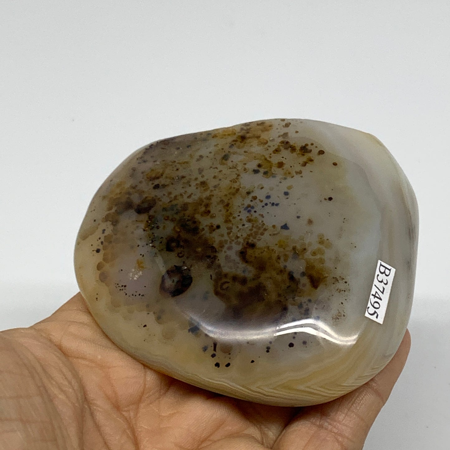 0.40 lbs, 2.7"x3"x0.9" Dendrite Agate Freeform Reiki Energy Crystal, B37495