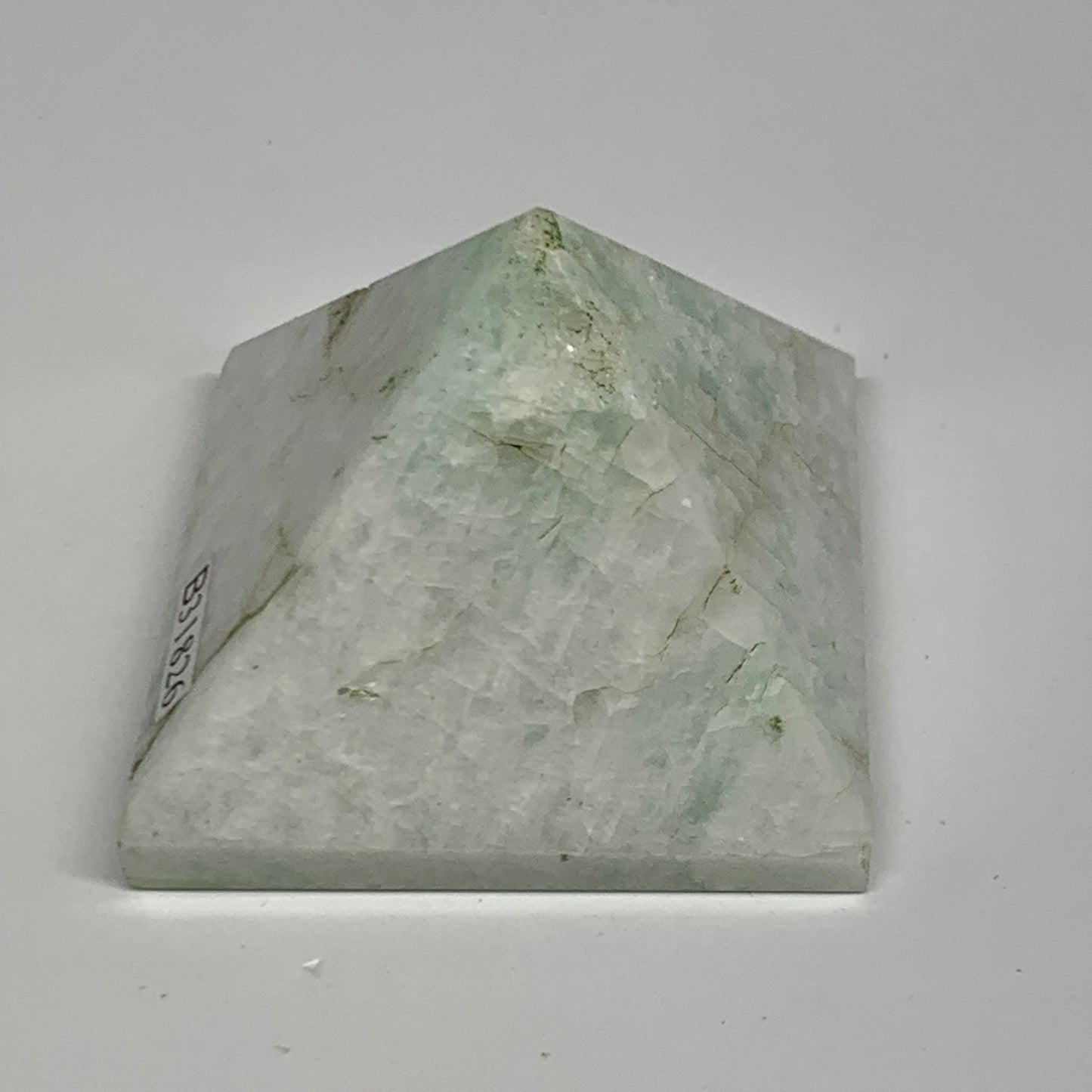 86.1g, 1.4"x1.8"x1.8", Amazonite Pyramid Gemstone, Decorative Stone, B31826
