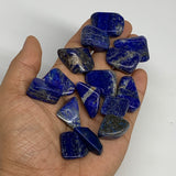 131.1g,0.7"-1.1", 15pcs, Natural Lapis Lazuli Tumbled Stone @Afghanistan, B30304