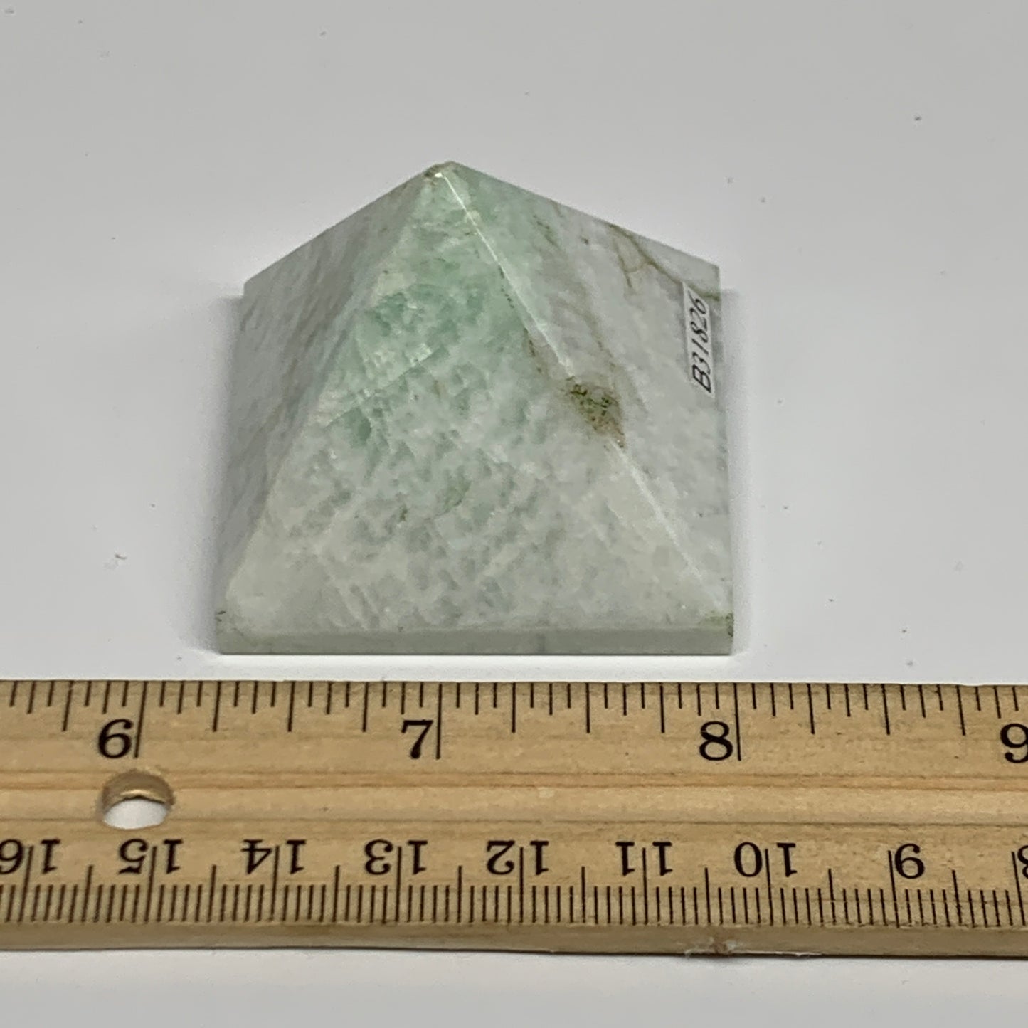 86.1g, 1.4"x1.8"x1.8", Amazonite Pyramid Gemstone, Decorative Stone, B31826