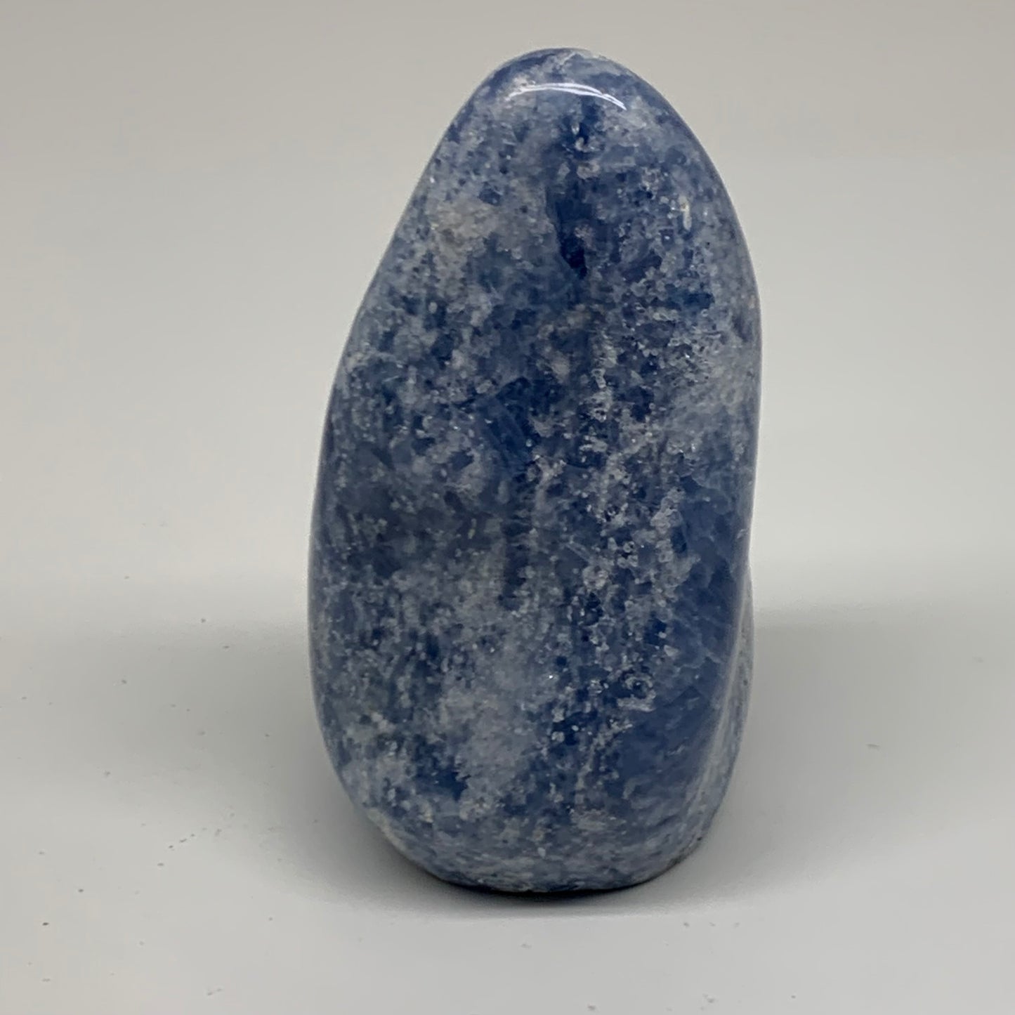 1.06 lbs, 4.4"x2.4"x2.1", Natural Blue Calcite Polished Freeform Stands, B38358