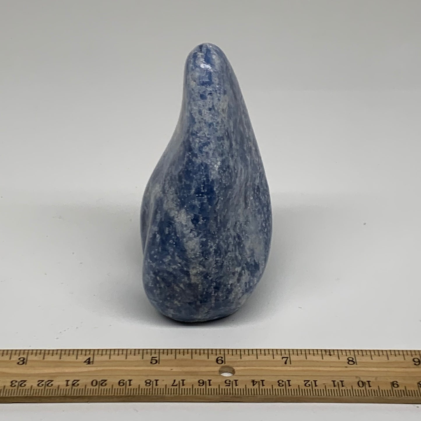 1.06 lbs, 4.4"x2.4"x2.1", Natural Blue Calcite Polished Freeform Stands, B38358