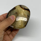 0.52 lbs, 2.8"x3"x1.4" Septarian Nodules Heart Polished Healing Crystal, B31026