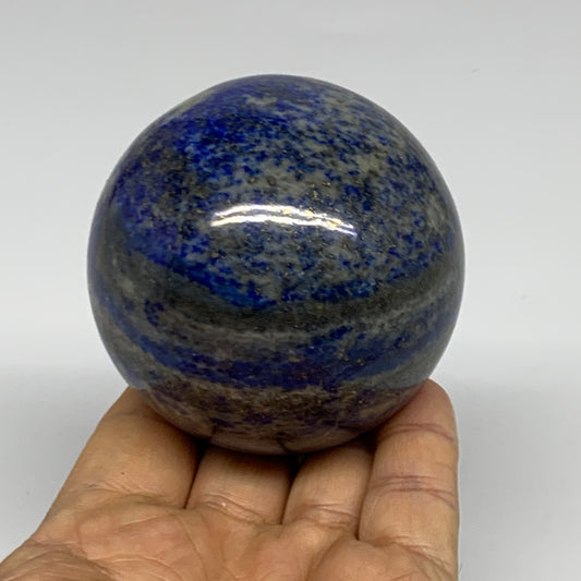 1.1 lbs, 2.5" (66mm), Lapis Lazuli Sphere Ball Gemstone @Afghanistan, B33142