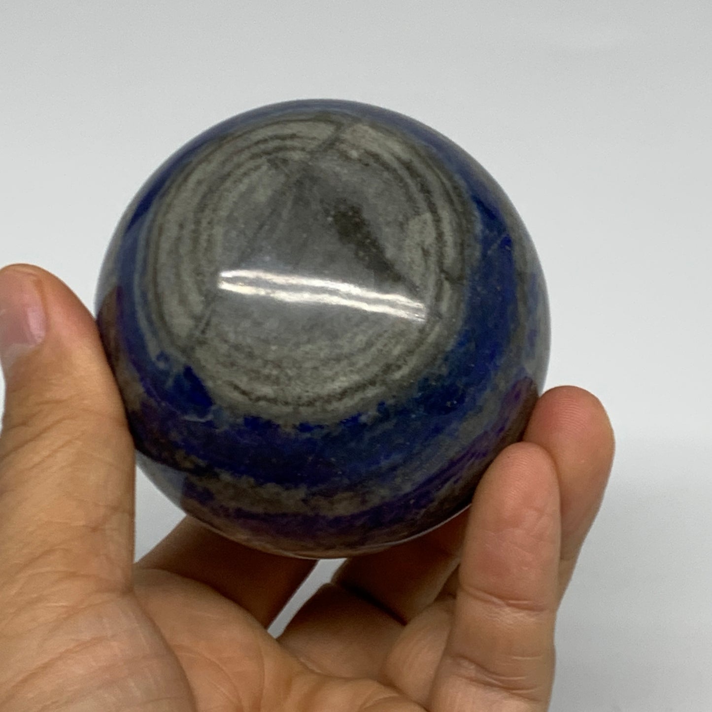 1.1 lbs, 2.5" (66mm), Lapis Lazuli Sphere Ball Gemstone @Afghanistan, B33142