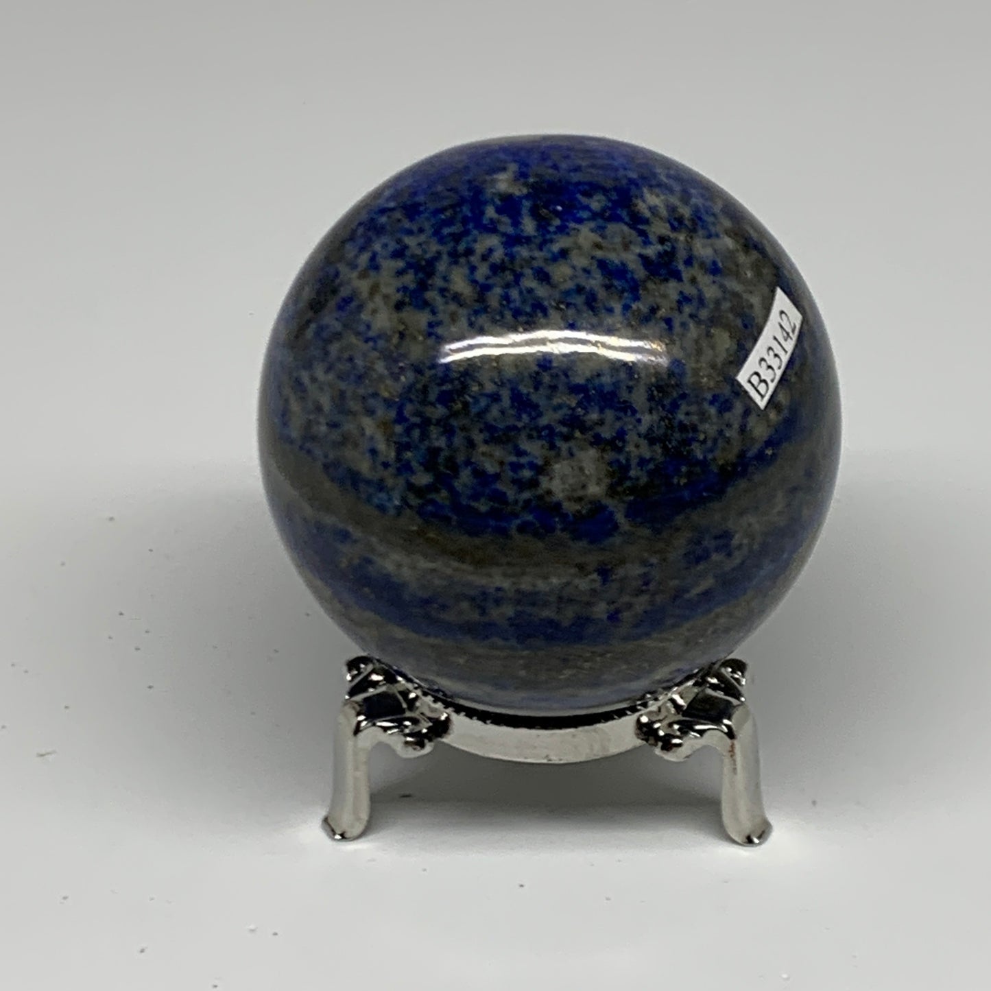 1.1 lbs, 2.5" (66mm), Lapis Lazuli Sphere Ball Gemstone @Afghanistan, B33142