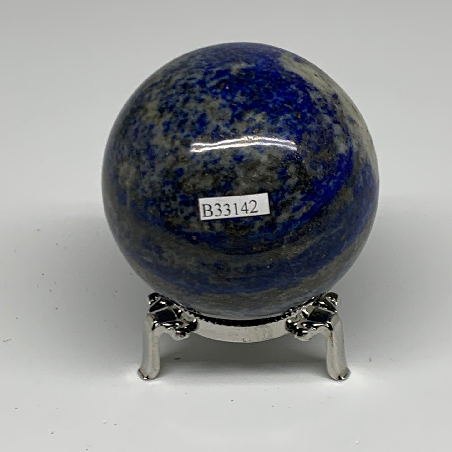 1.1 lbs, 2.5" (66mm), Lapis Lazuli Sphere Ball Gemstone @Afghanistan, B33142