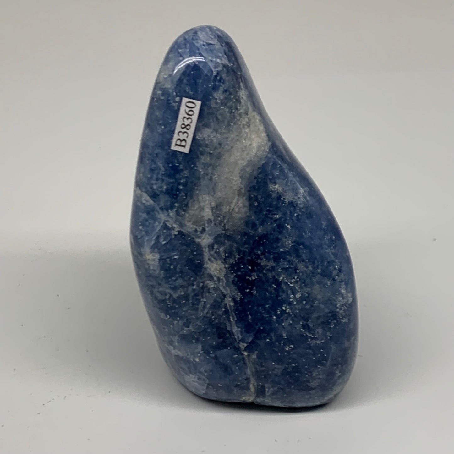 1.19 lbs, 4.4"x2.4"x2.3", Natural Blue Calcite Polished Freeform Stands, B38360