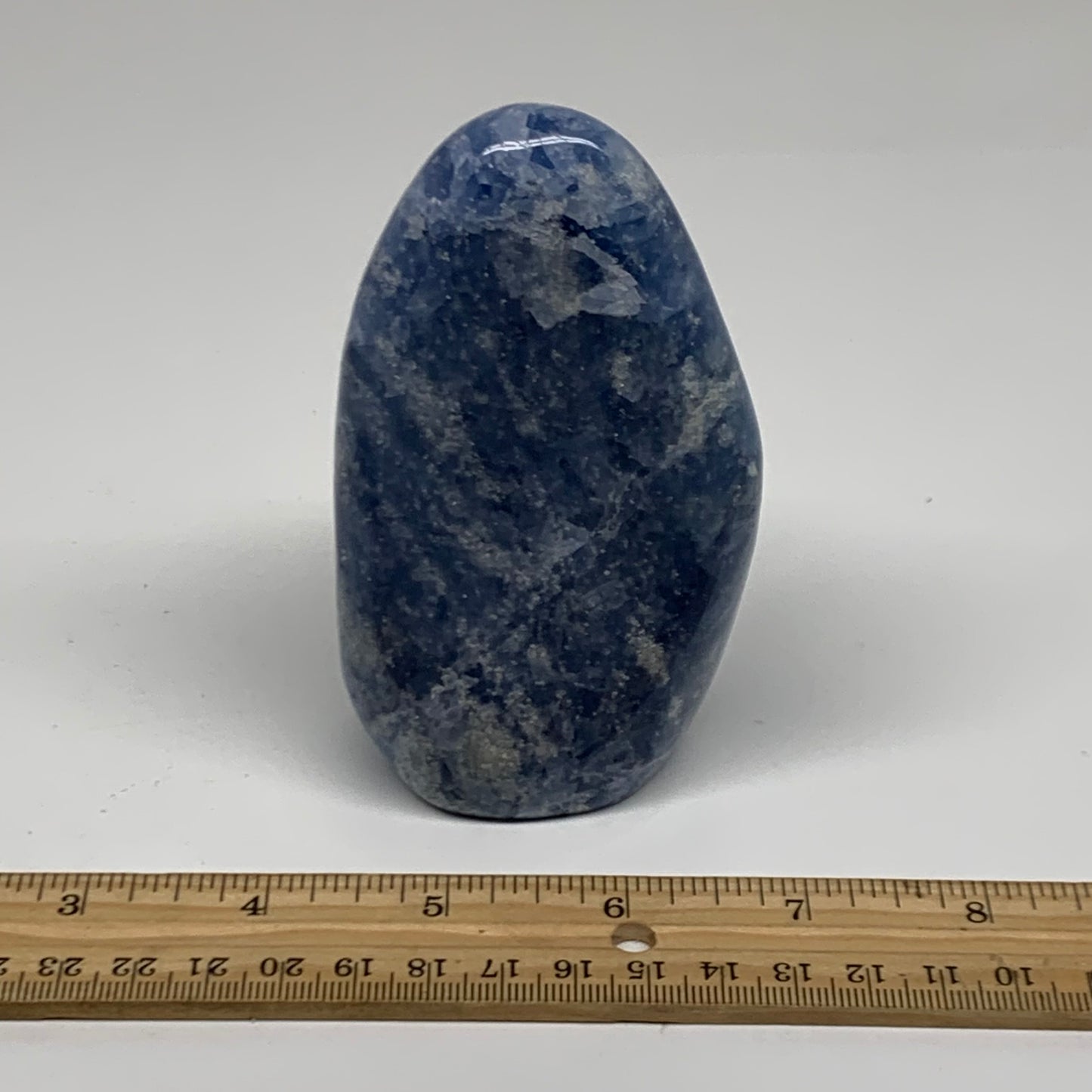 1.19 lbs, 4.4"x2.4"x2.3", Natural Blue Calcite Polished Freeform Stands, B38360