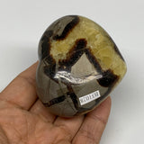 0.48 lbs, 2.3"x2.7"x1.5" Septarian Nodules Heart Polished Healing Crystal, B3102