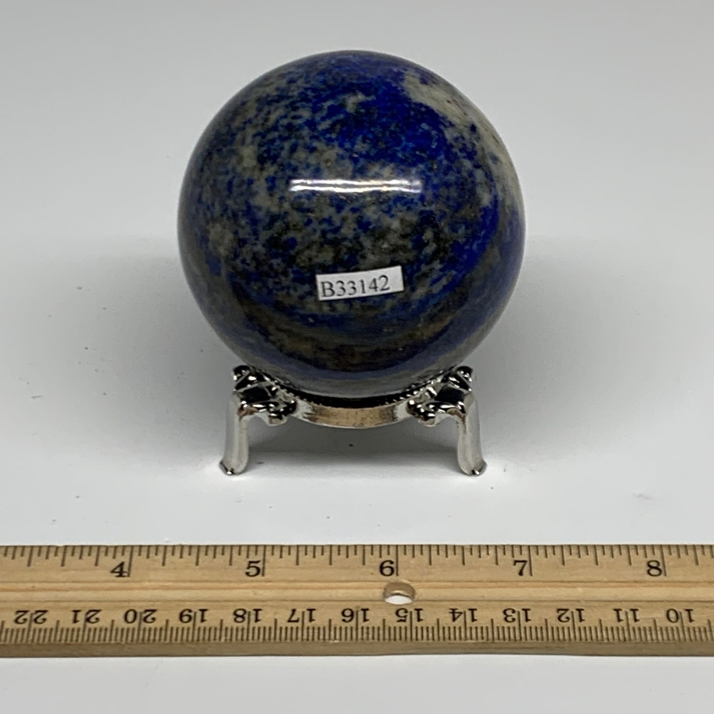 1.1 lbs, 2.5" (66mm), Lapis Lazuli Sphere Ball Gemstone @Afghanistan, B33142