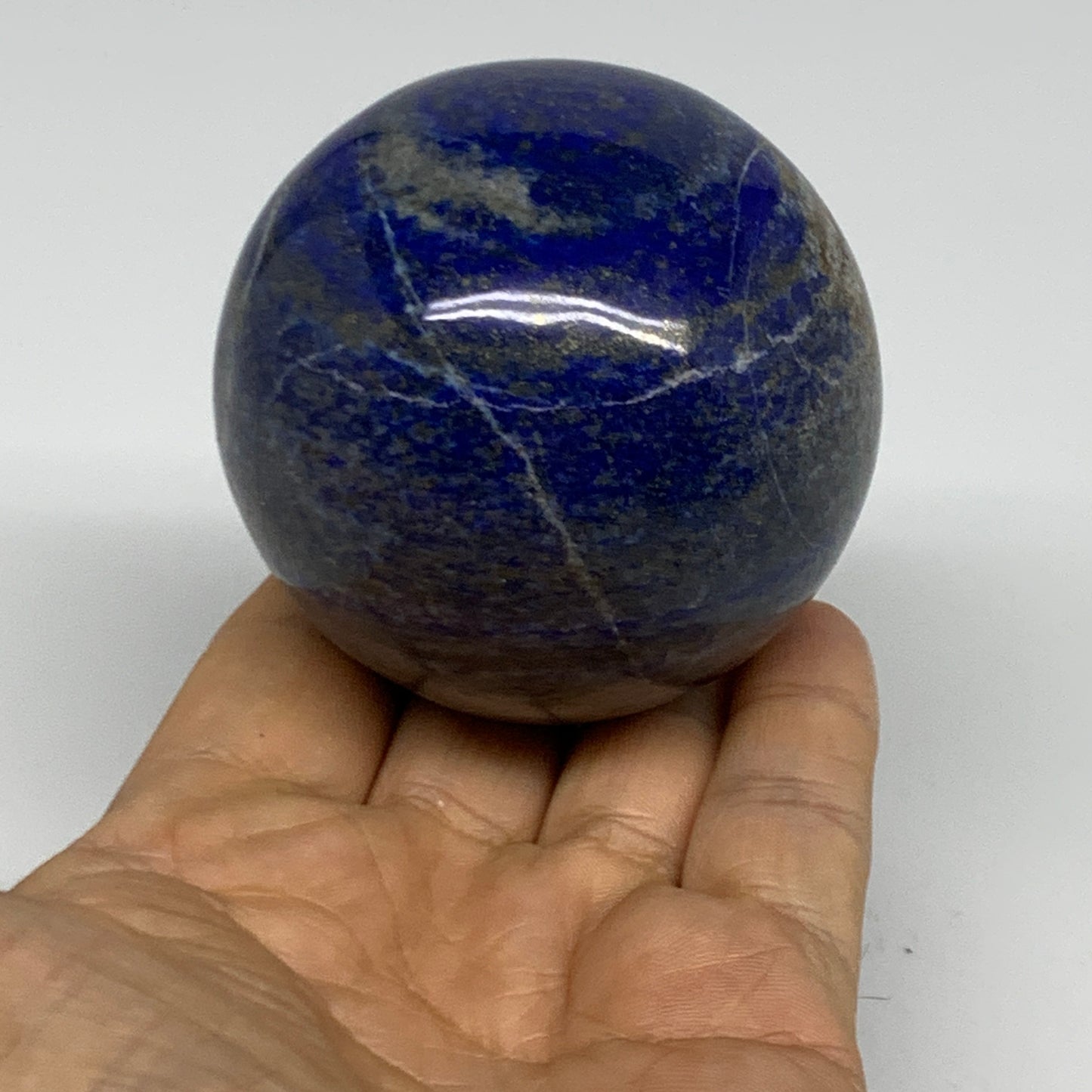 0.91 lbs, 2.5" (64mm), Lapis Lazuli Sphere Ball Gemstone @Afghanistan, B33143