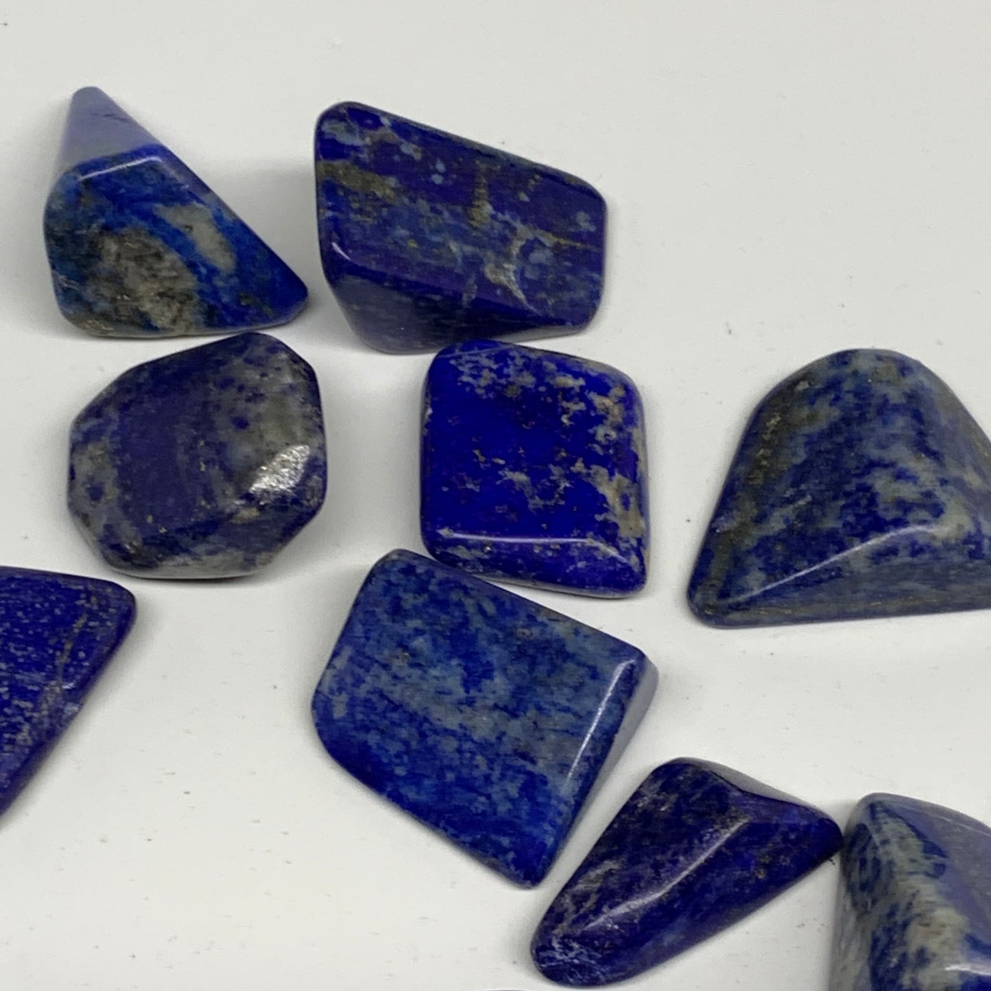 106.3g,0.7"-1.2", 18pcs, Natural Lapis Lazuli Tumbled Stone @Afghanistan, B30308
