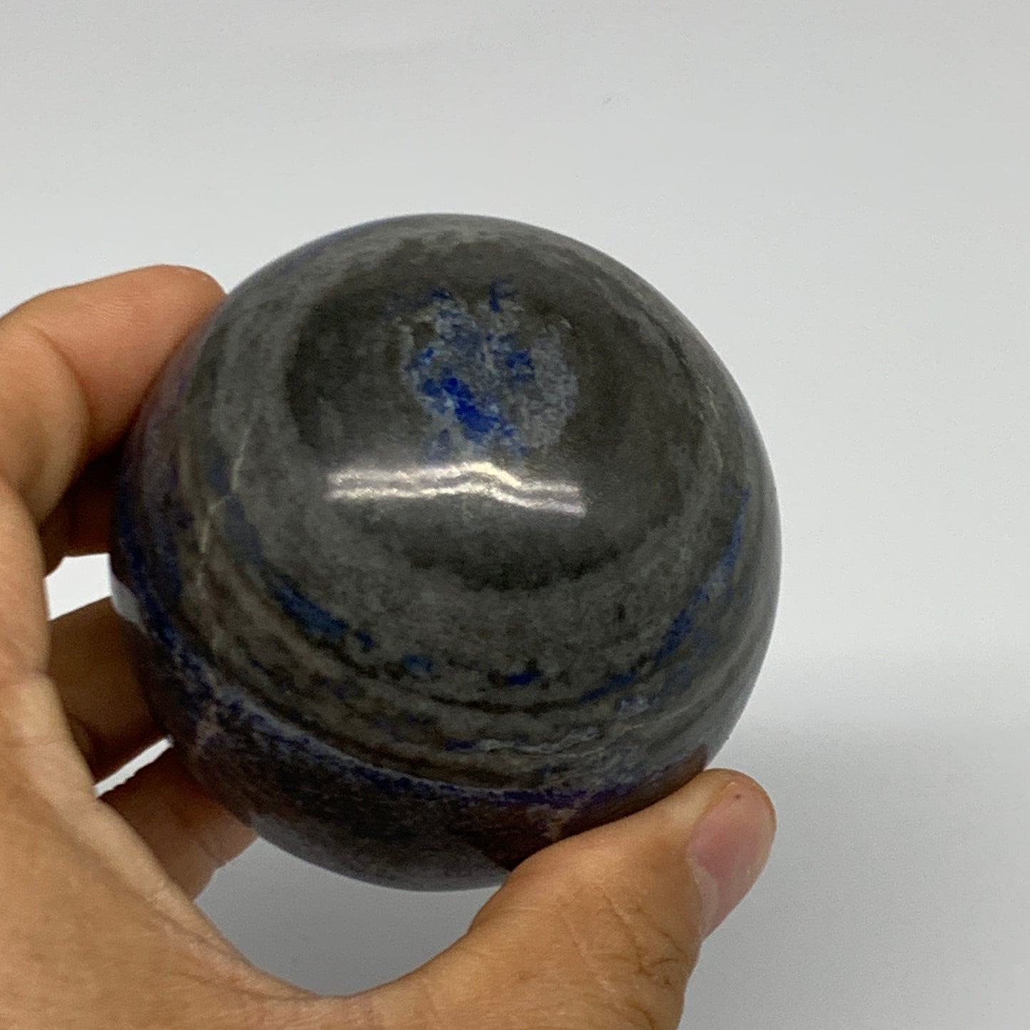 0.91 lbs, 2.5" (64mm), Lapis Lazuli Sphere Ball Gemstone @Afghanistan, B33143