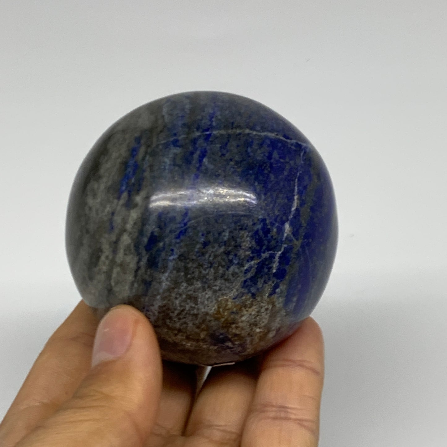 0.91 lbs, 2.5" (64mm), Lapis Lazuli Sphere Ball Gemstone @Afghanistan, B33143