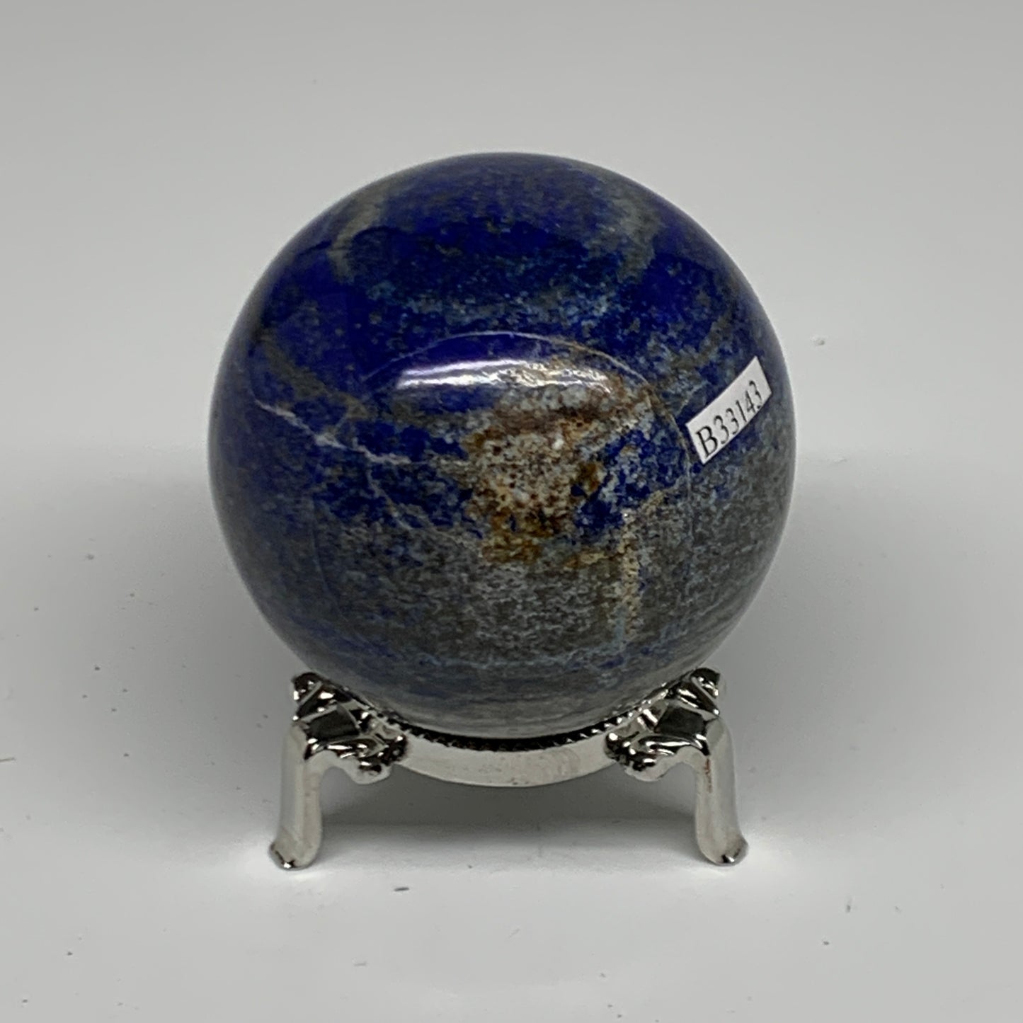 0.91 lbs, 2.5" (64mm), Lapis Lazuli Sphere Ball Gemstone @Afghanistan, B33143