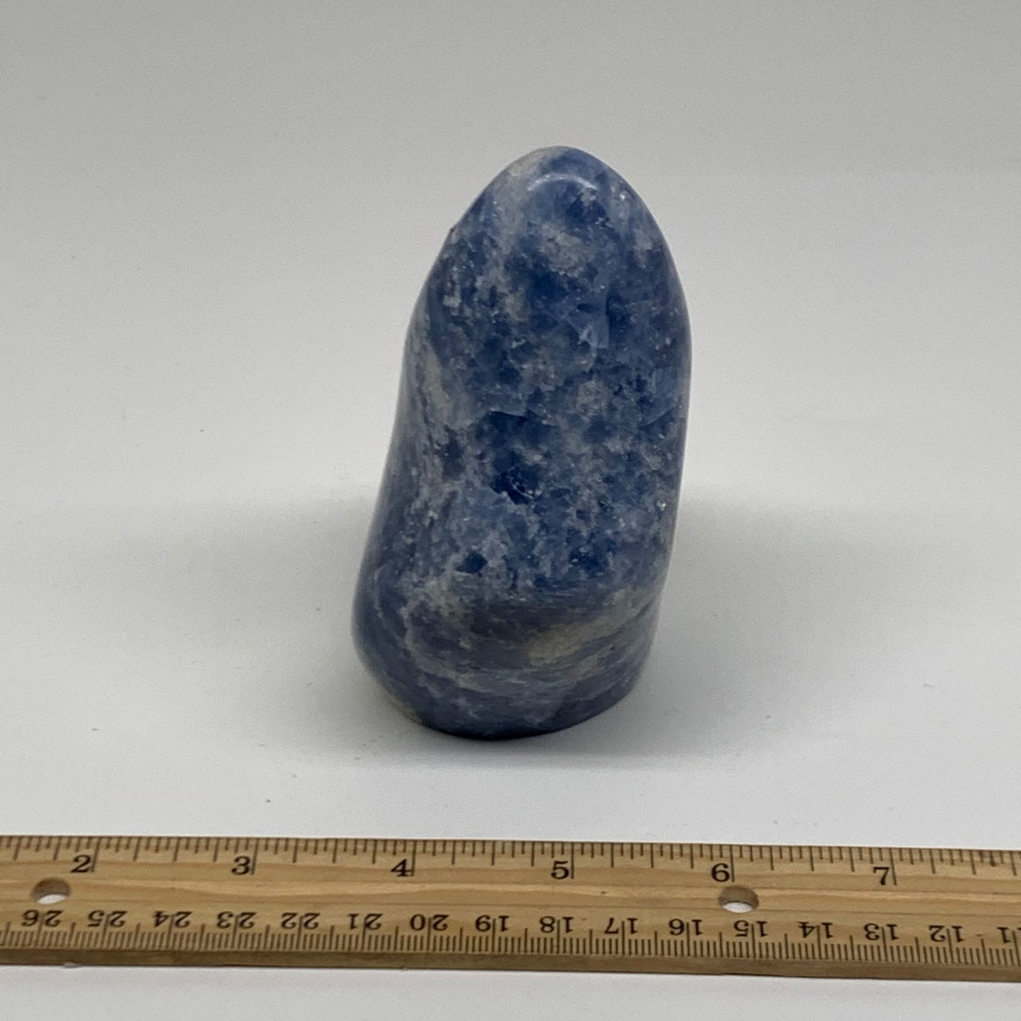 1.19 lbs, 4.3"x2.9"x1.9", Natural Blue Calcite Polished Freeform Stands, B38361