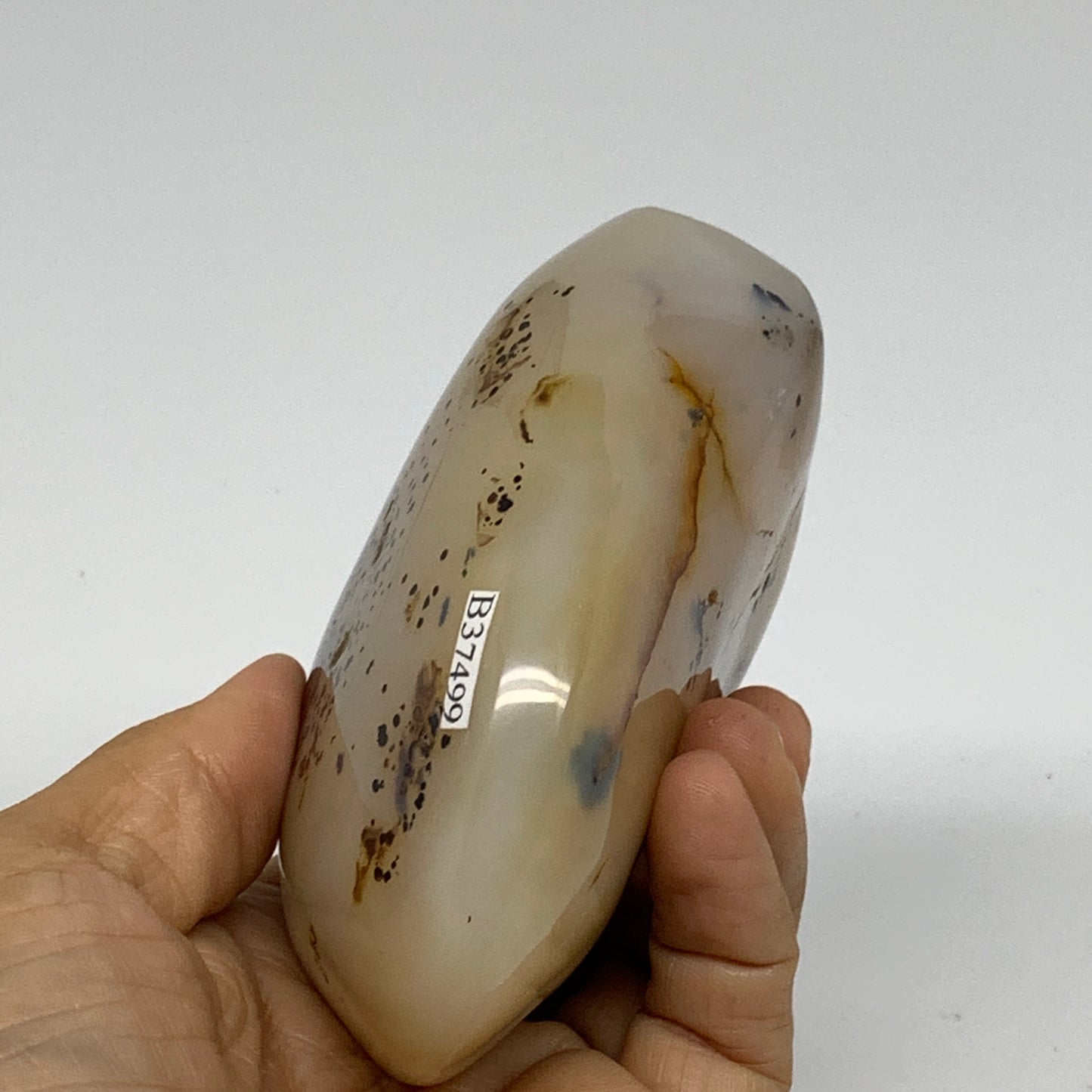 0.93 lbs, 3.6"x2.8"x1.7" Dendrite Agate Freeform Reiki Energy Crystal, B37499