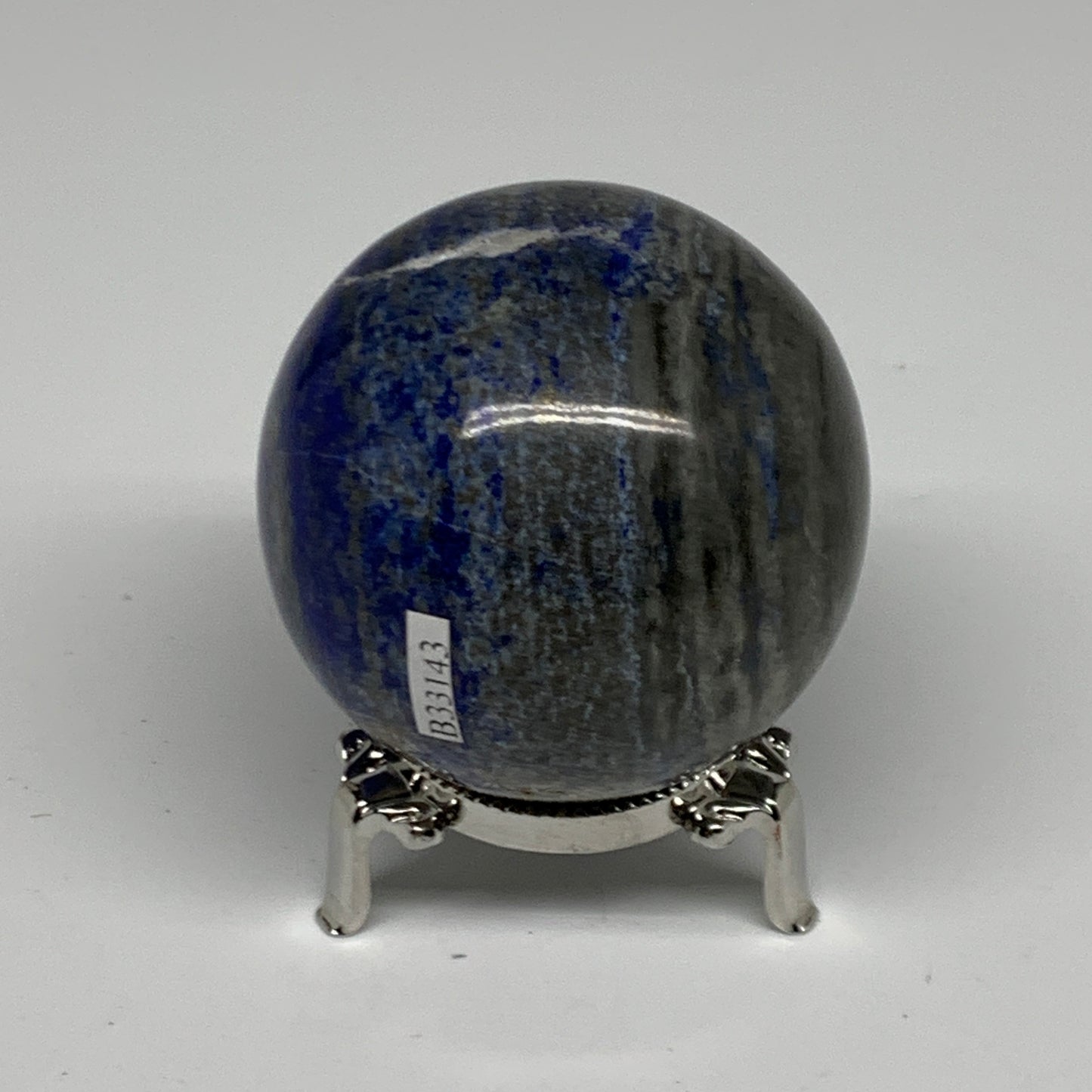 0.91 lbs, 2.5" (64mm), Lapis Lazuli Sphere Ball Gemstone @Afghanistan, B33143