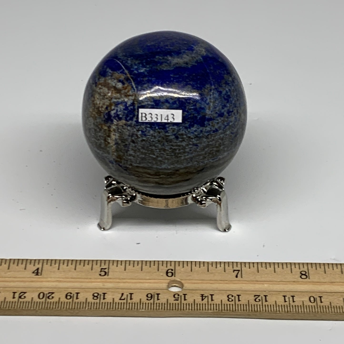 0.91 lbs, 2.5" (64mm), Lapis Lazuli Sphere Ball Gemstone @Afghanistan, B33143