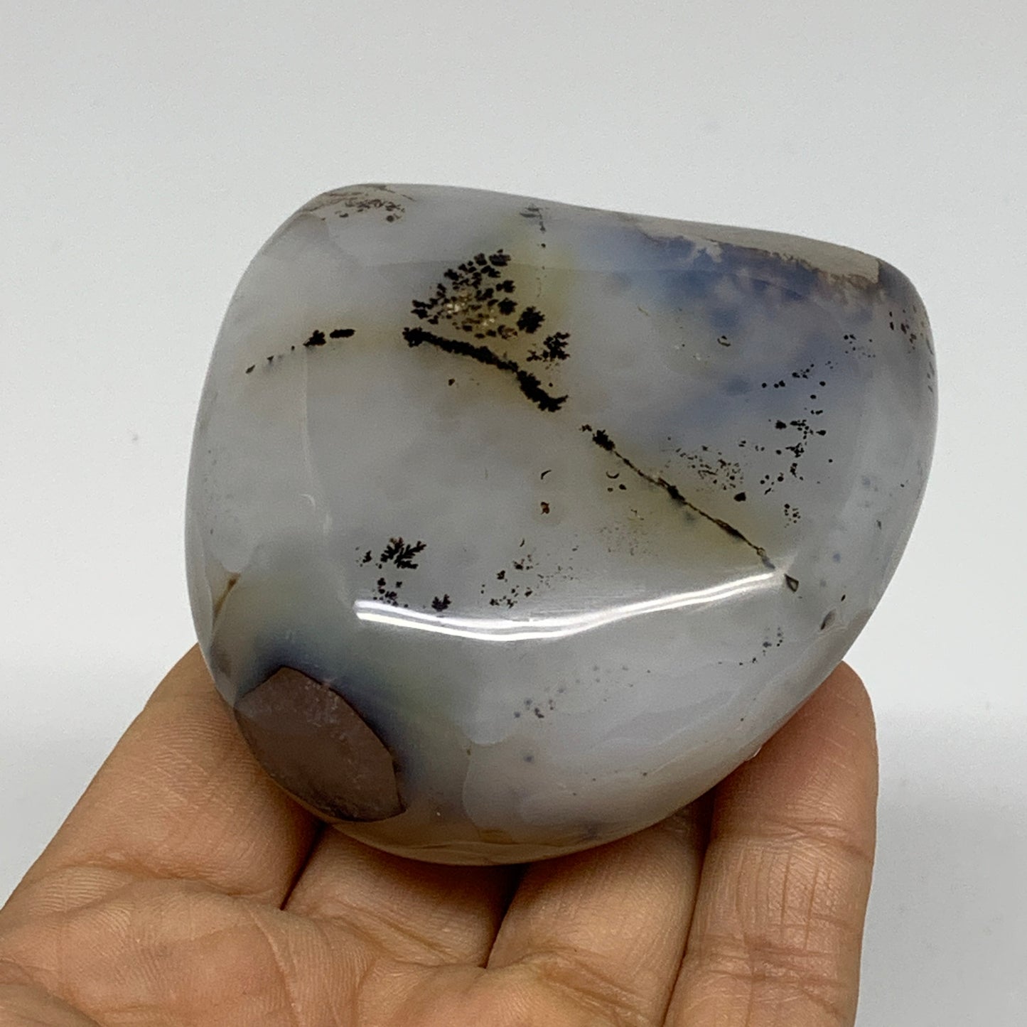 0.48 lbs, 2.5"x2.6"x1.2" Dendrite Agate Freeform Reiki Energy Crystal, B37500