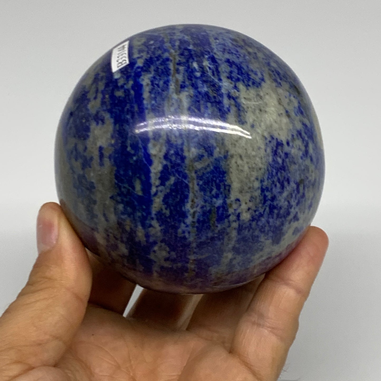 1.62 lbs, 3.1" (77mm), Lapis Lazuli Sphere Ball Gemstone @Afghanistan, B33144