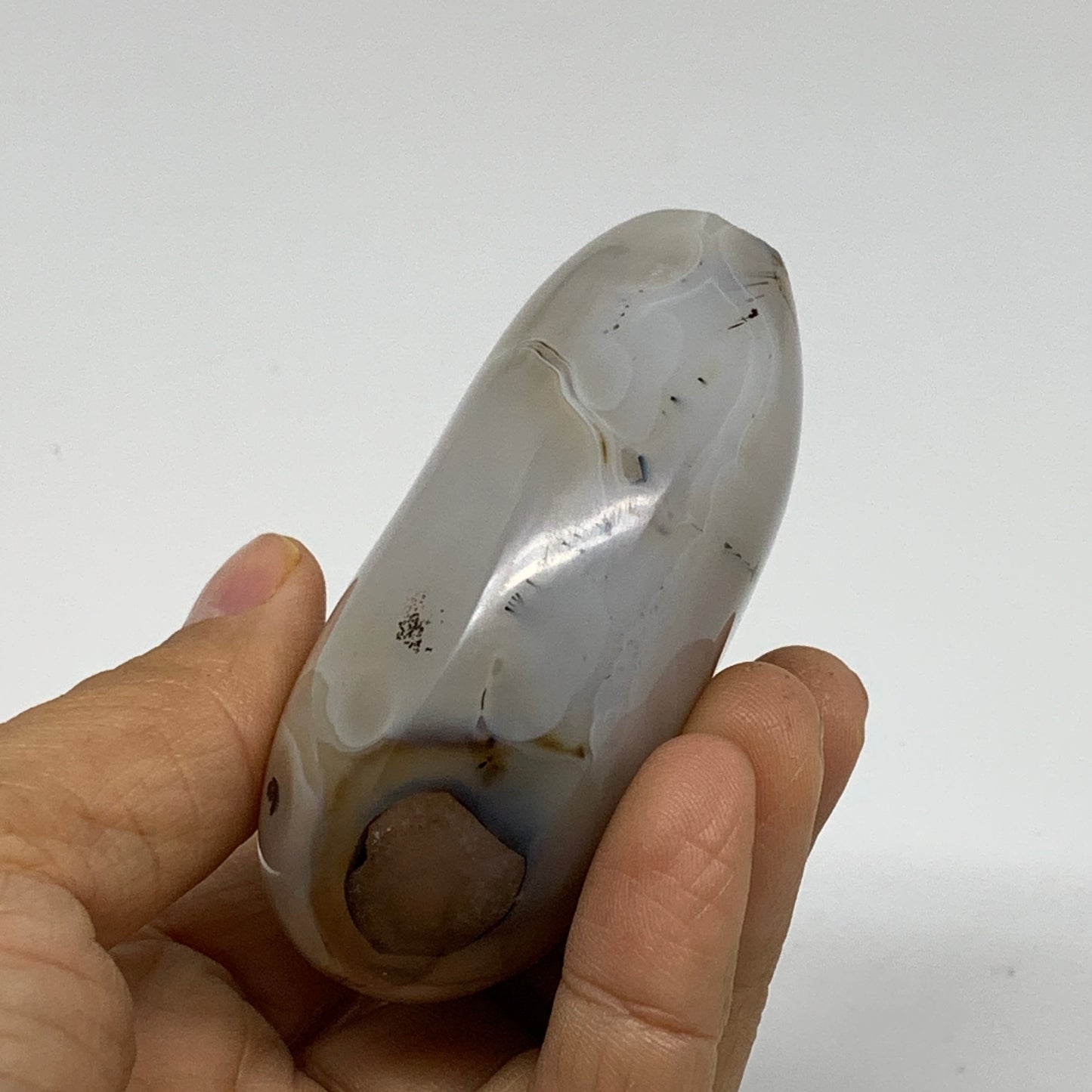 0.48 lbs, 2.5"x2.6"x1.2" Dendrite Agate Freeform Reiki Energy Crystal, B37500