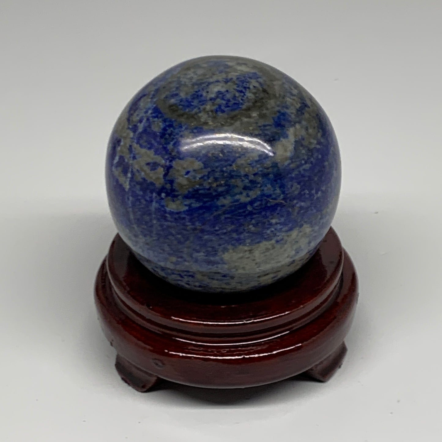 1.62 lbs, 3.1" (77mm), Lapis Lazuli Sphere Ball Gemstone @Afghanistan, B33144