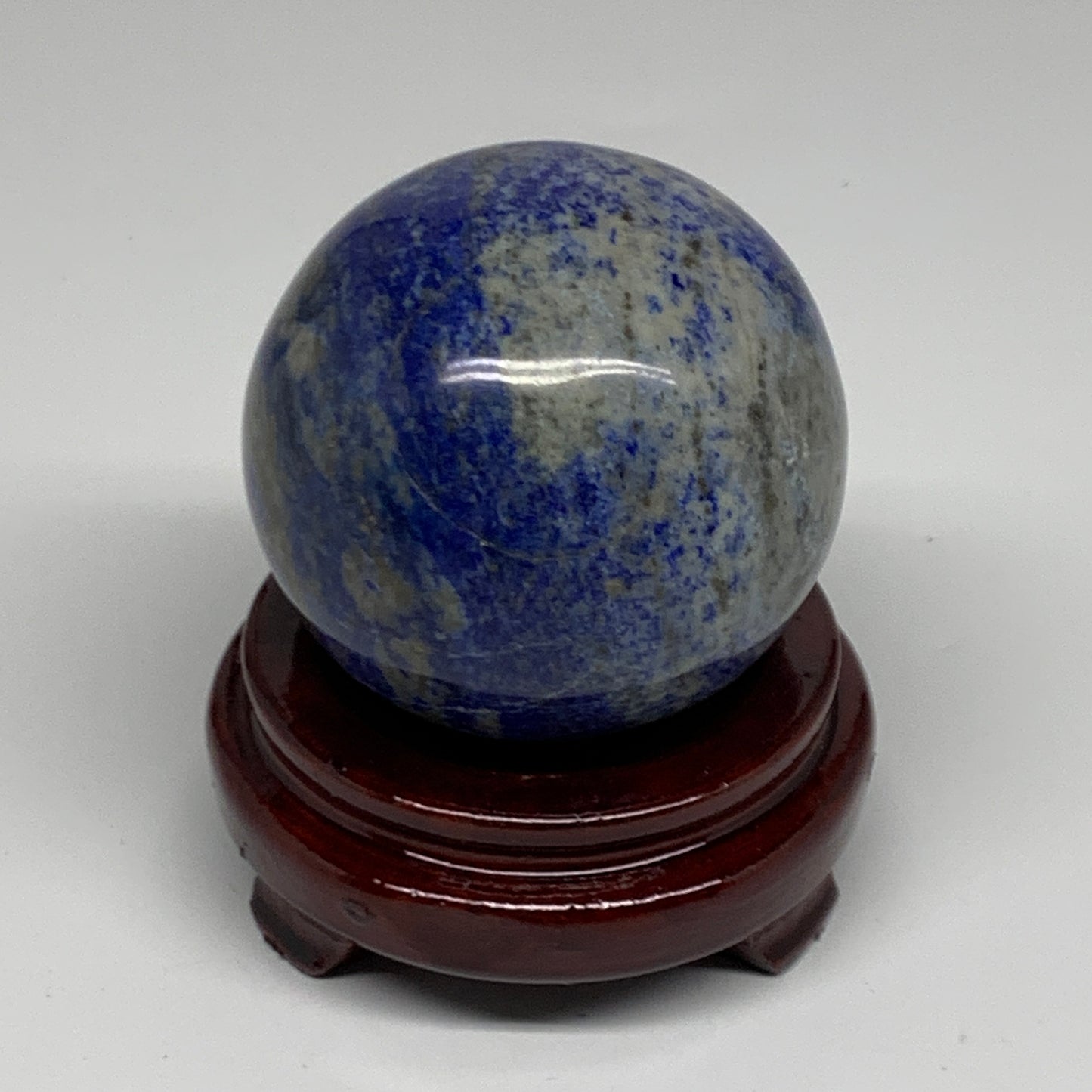 1.62 lbs, 3.1" (77mm), Lapis Lazuli Sphere Ball Gemstone @Afghanistan, B33144