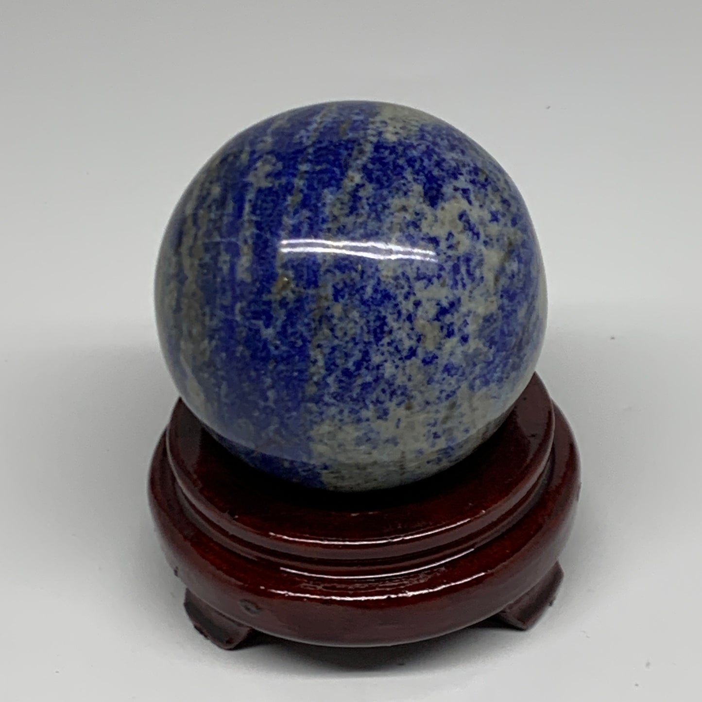 1.62 lbs, 3.1" (77mm), Lapis Lazuli Sphere Ball Gemstone @Afghanistan, B33144