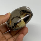 0.45 lbs, 2.4"x2.8"x1.4" Septarian Nodules Heart Polished Healing Crystal, B3103
