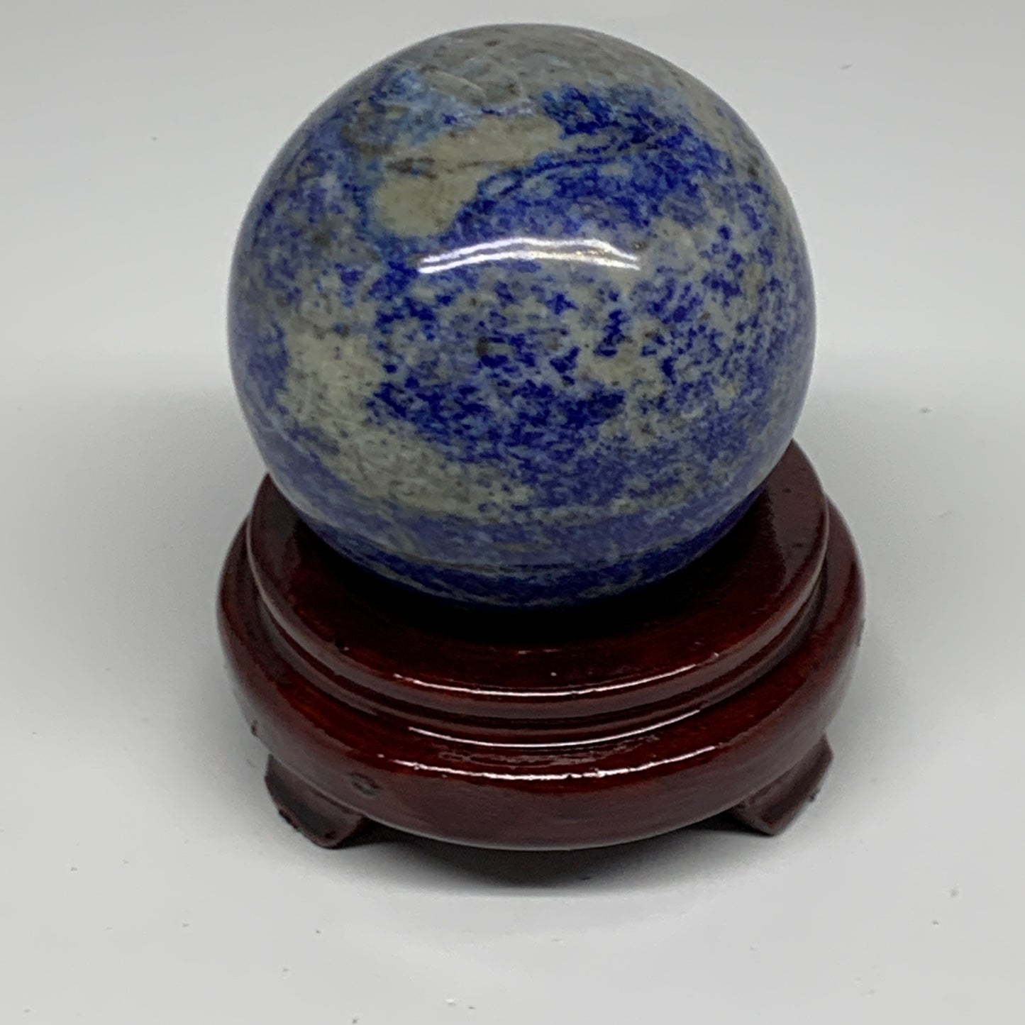1.62 lbs, 3.1" (77mm), Lapis Lazuli Sphere Ball Gemstone @Afghanistan, B33144