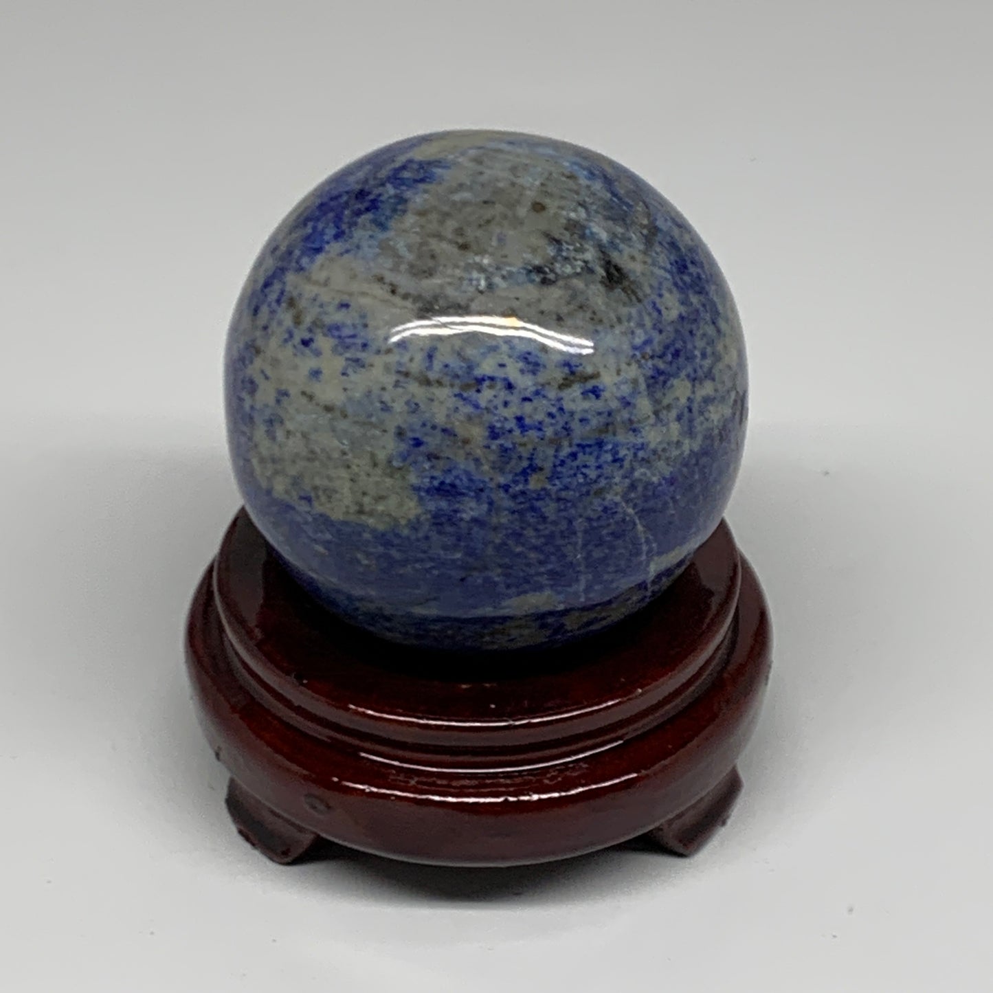 1.62 lbs, 3.1" (77mm), Lapis Lazuli Sphere Ball Gemstone @Afghanistan, B33144