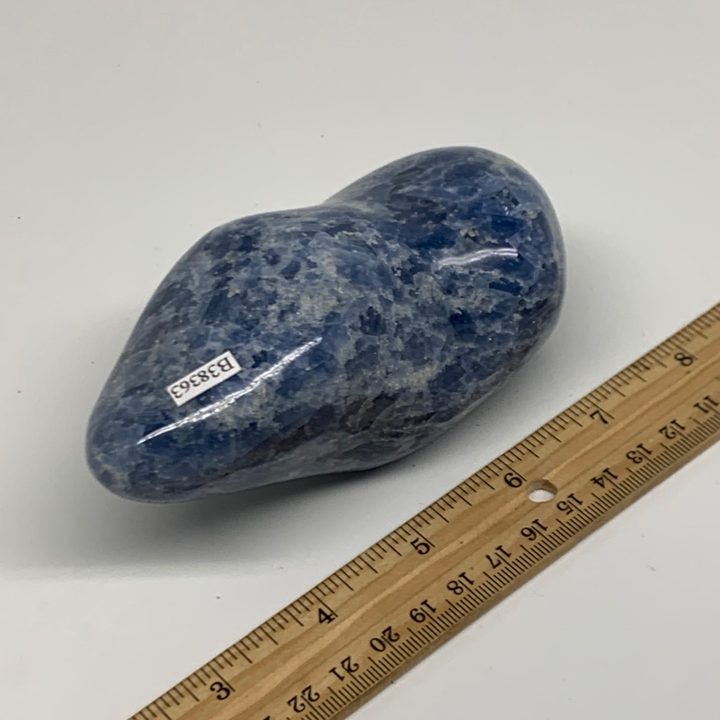 1.2 lbs, 4.6"x2.5"x2.1", Natural Blue Calcite Polished Freeform Stands, B38363