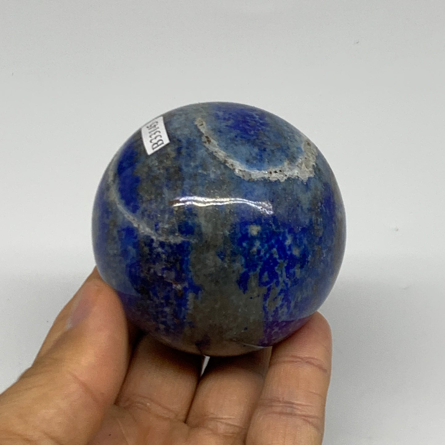 0.79 lbs, 2.4" (60mm), Lapis Lazuli Sphere Ball Gemstone @Afghanistan, B33145