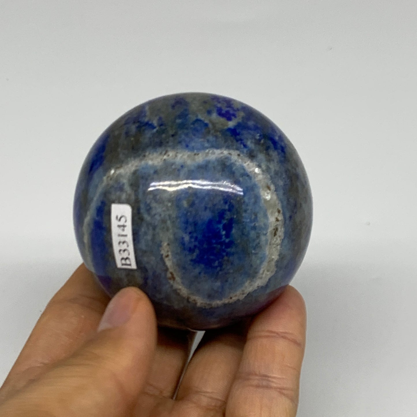 0.79 lbs, 2.4" (60mm), Lapis Lazuli Sphere Ball Gemstone @Afghanistan, B33145