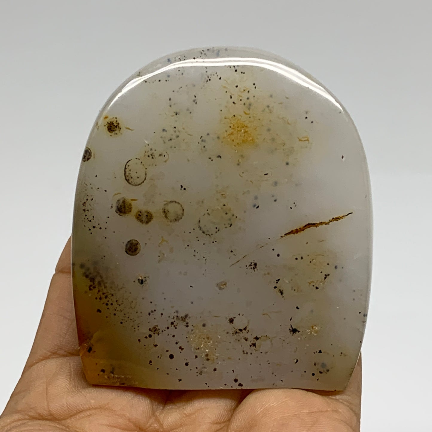 0.4 lbs, 2.8"x2.5"x1" Dendrite Agate Freeform Reiki Energy Crystal, B37502