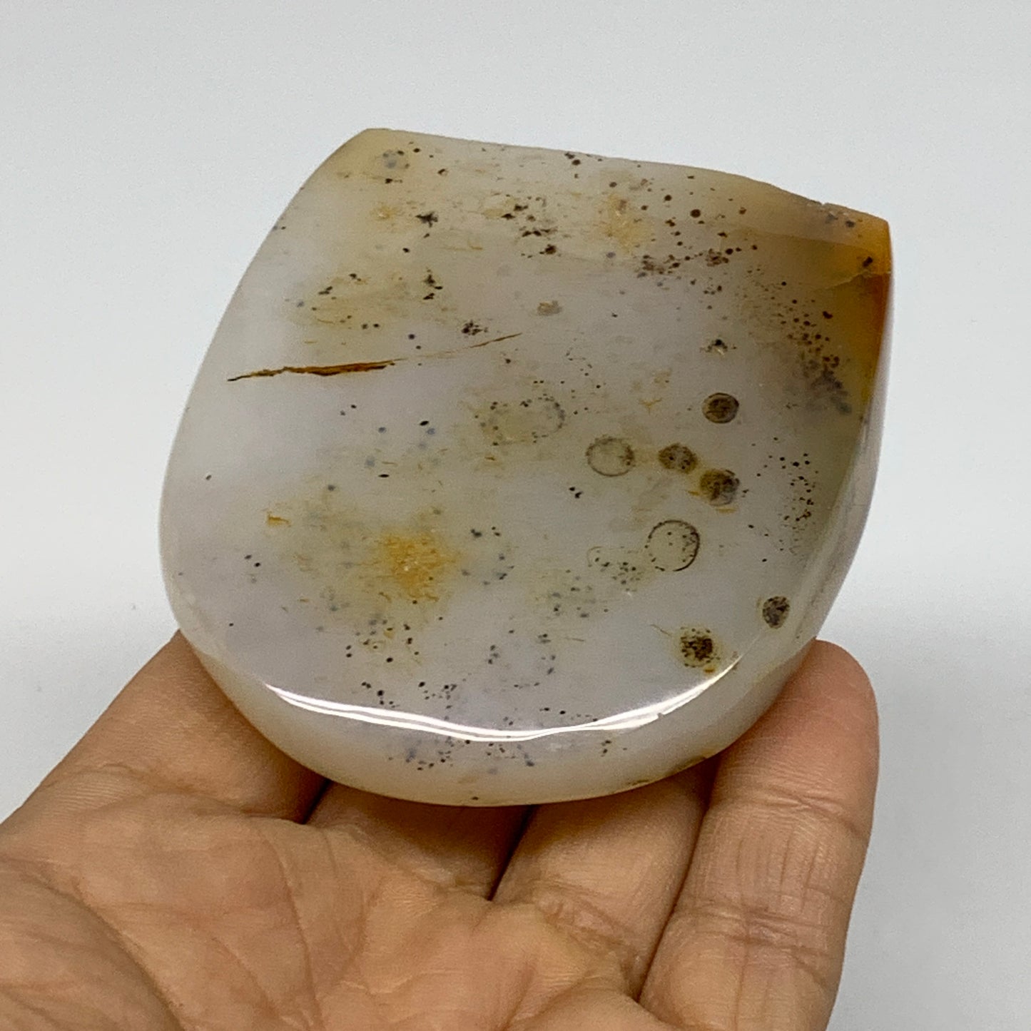 0.4 lbs, 2.8"x2.5"x1" Dendrite Agate Freeform Reiki Energy Crystal, B37502