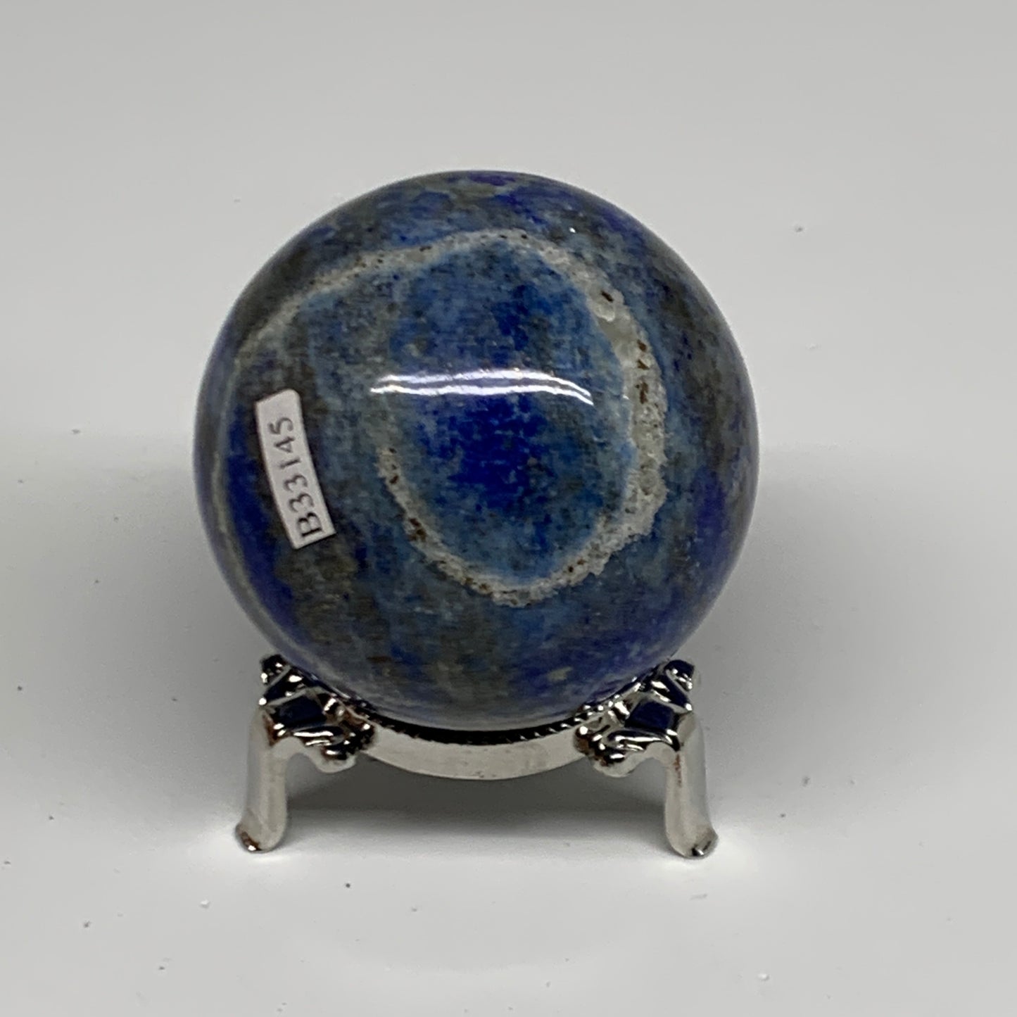 0.79 lbs, 2.4" (60mm), Lapis Lazuli Sphere Ball Gemstone @Afghanistan, B33145