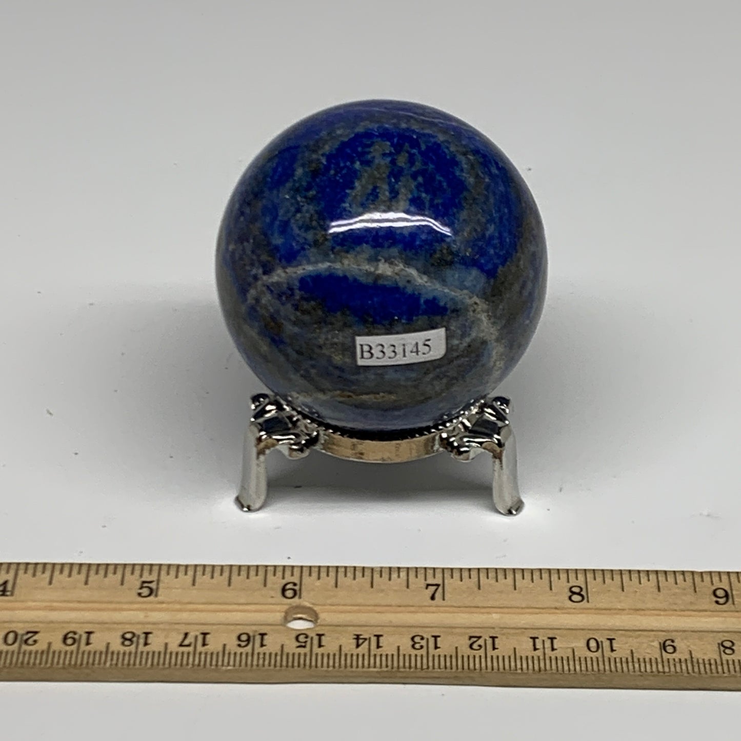 0.79 lbs, 2.4" (60mm), Lapis Lazuli Sphere Ball Gemstone @Afghanistan, B33145