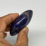 100g,2.4"x1.7"x0.9", Natural Lapis Lazuli Palm Stone @Afghanistan, B30313