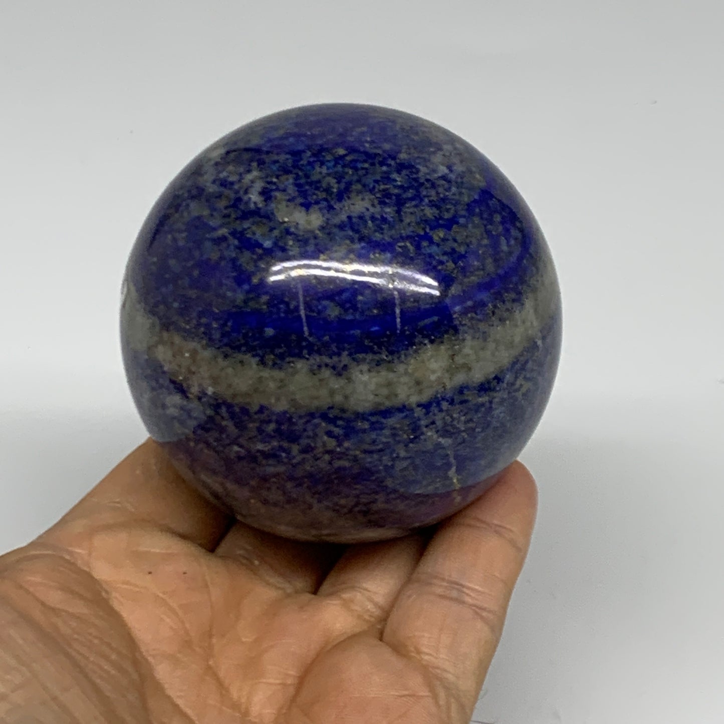 1.14 lbs, 2.7" (69mm), Lapis Lazuli Sphere Ball Gemstone @Afghanistan, B33146