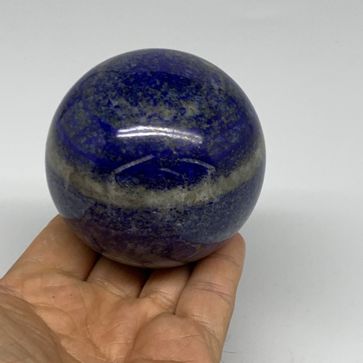 1.14 lbs, 2.7" (69mm), Lapis Lazuli Sphere Ball Gemstone @Afghanistan, B33146