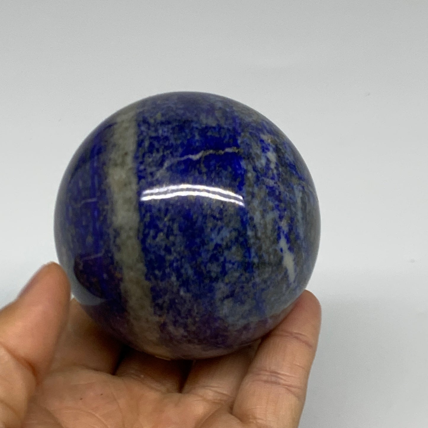 1.14 lbs, 2.7" (69mm), Lapis Lazuli Sphere Ball Gemstone @Afghanistan, B33146