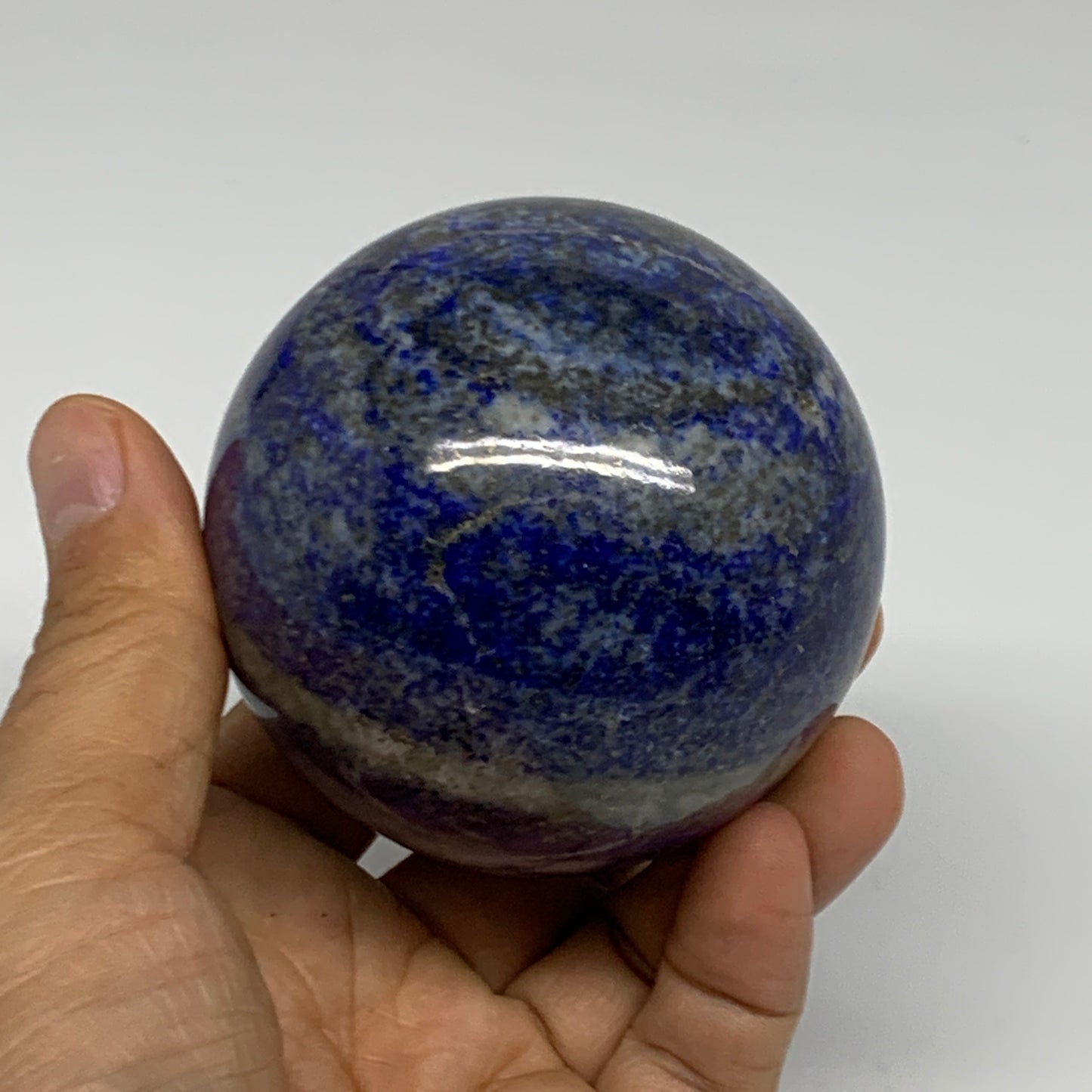 1.14 lbs, 2.7" (69mm), Lapis Lazuli Sphere Ball Gemstone @Afghanistan, B33146