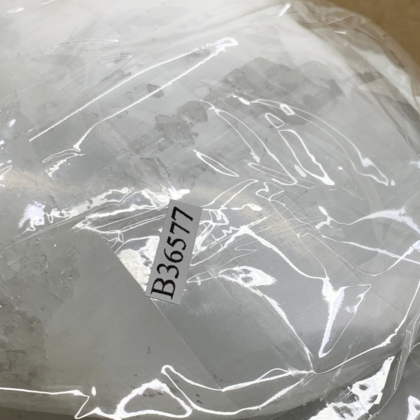 0.97 lbs, 3.8"x3.9"x1.6", Selenite Half Puffy Heart Crystals, Satin Spar, B36577