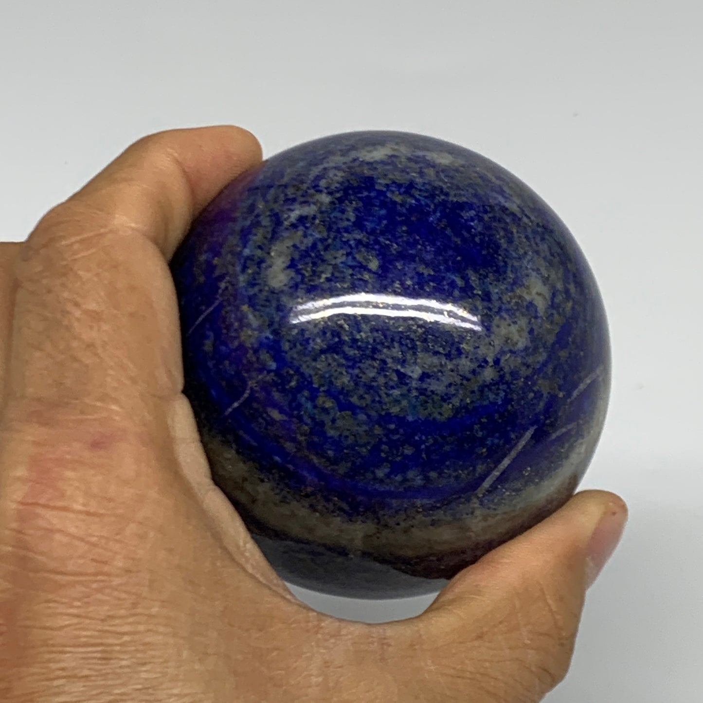 1.14 lbs, 2.7" (69mm), Lapis Lazuli Sphere Ball Gemstone @Afghanistan, B33146