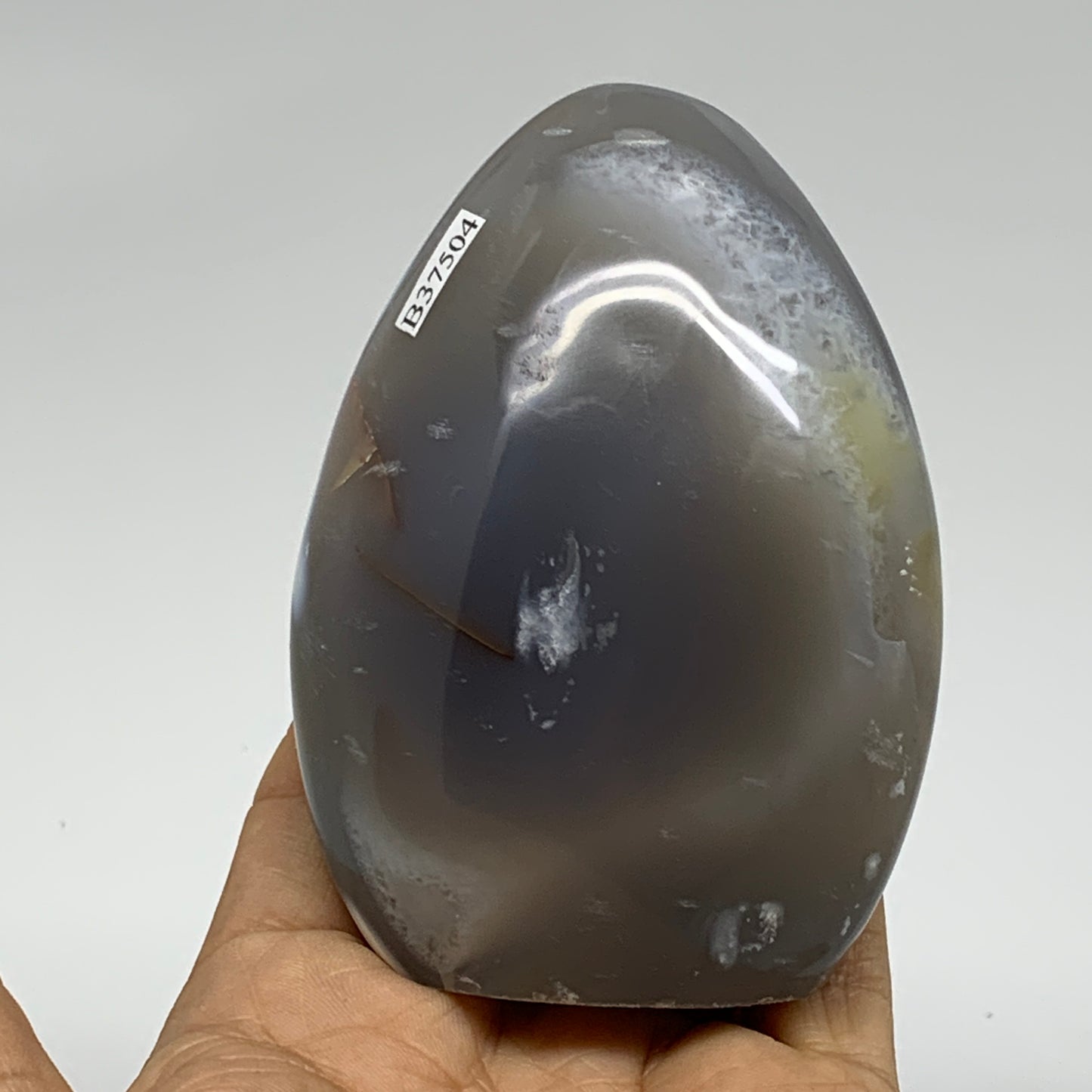 0.84 lbs, 3.6"x2.6"x1.8" Orca Agate Freeform Reiki Energy Crystal Reiki, B37504