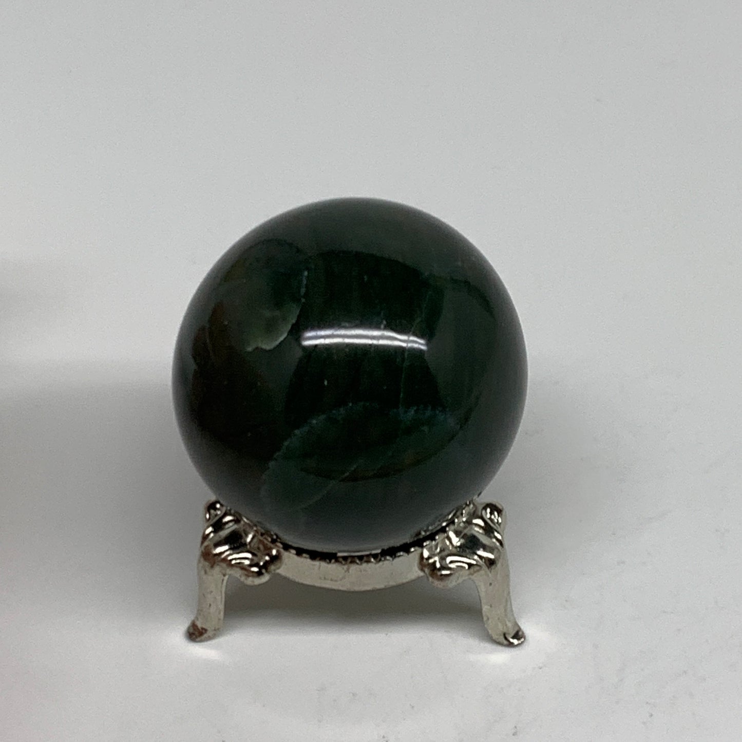 102.7g, 1.7"(42mm) Green Zade Stone Sphere Gemstone,Healing Crystal, B35252