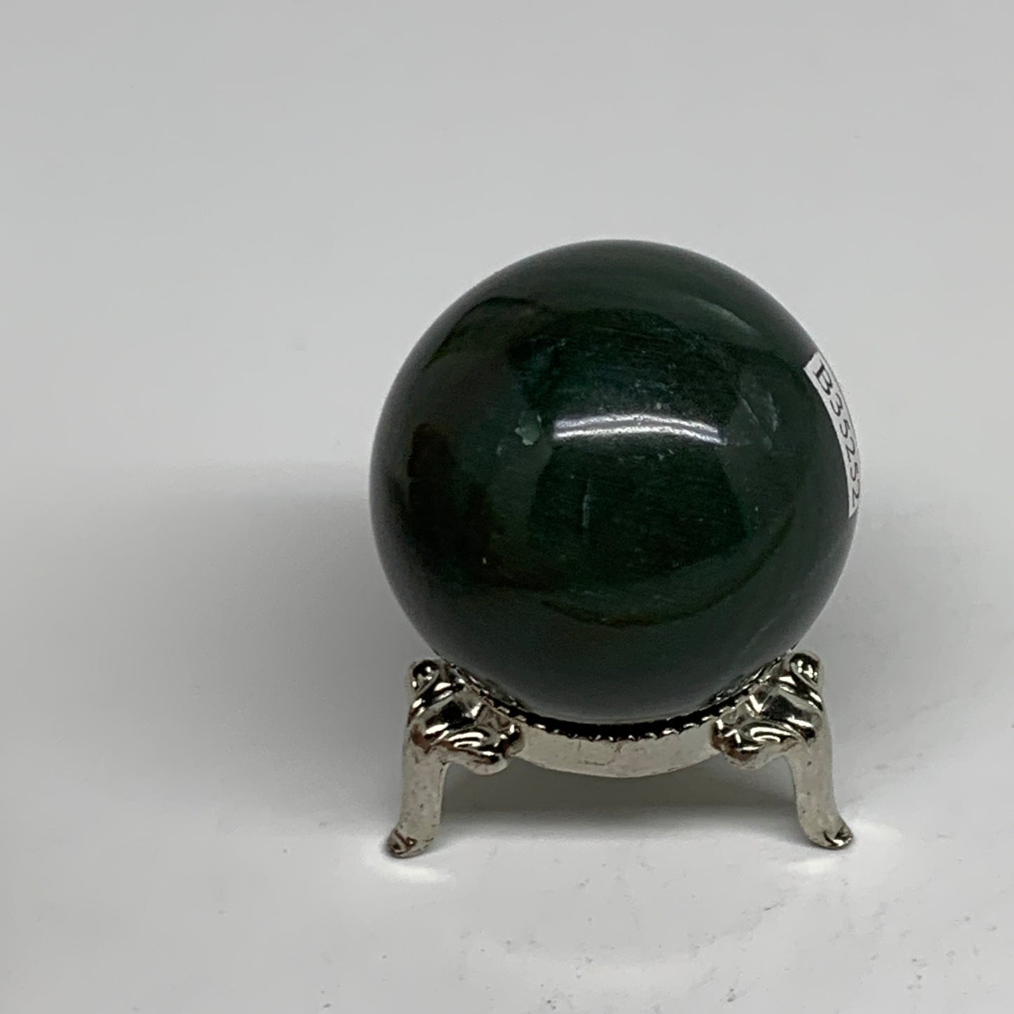 102.7g, 1.7"(42mm) Green Zade Stone Sphere Gemstone,Healing Crystal, B35252